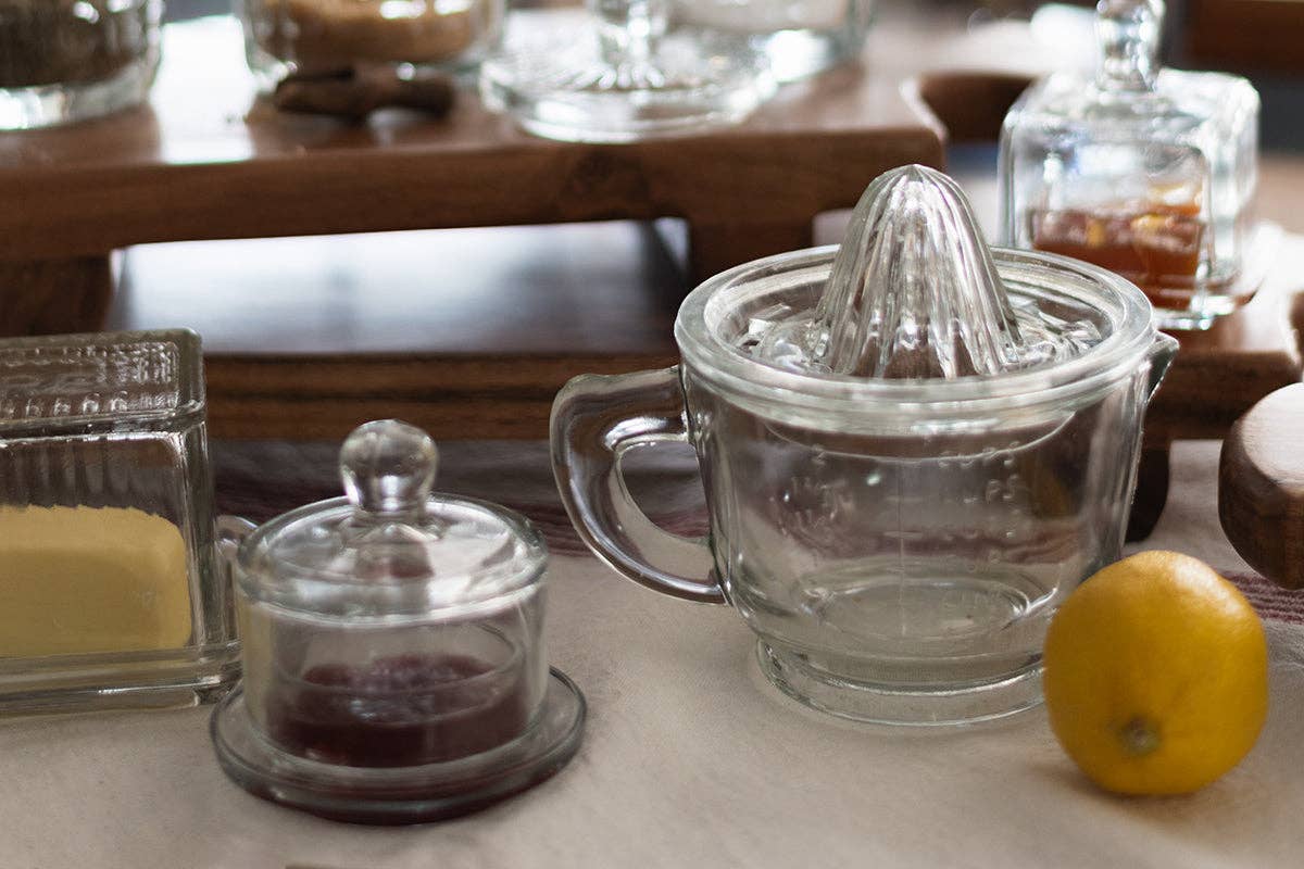 Glass Citrus Hand Press Juicer