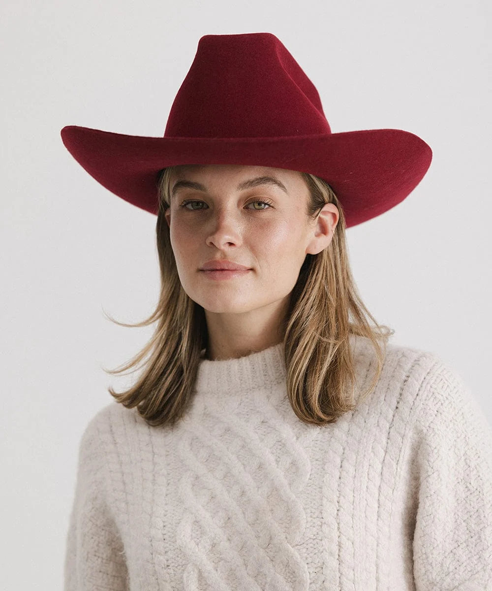 Limited Edition Lane Burgundy Cowboy Hat