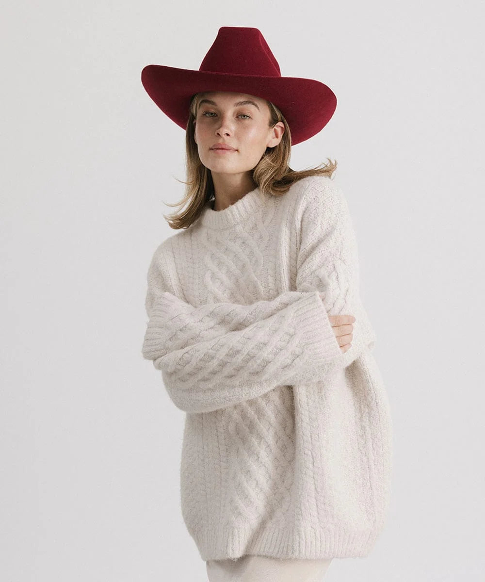 Limited Edition Lane Burgundy Cowboy Hat