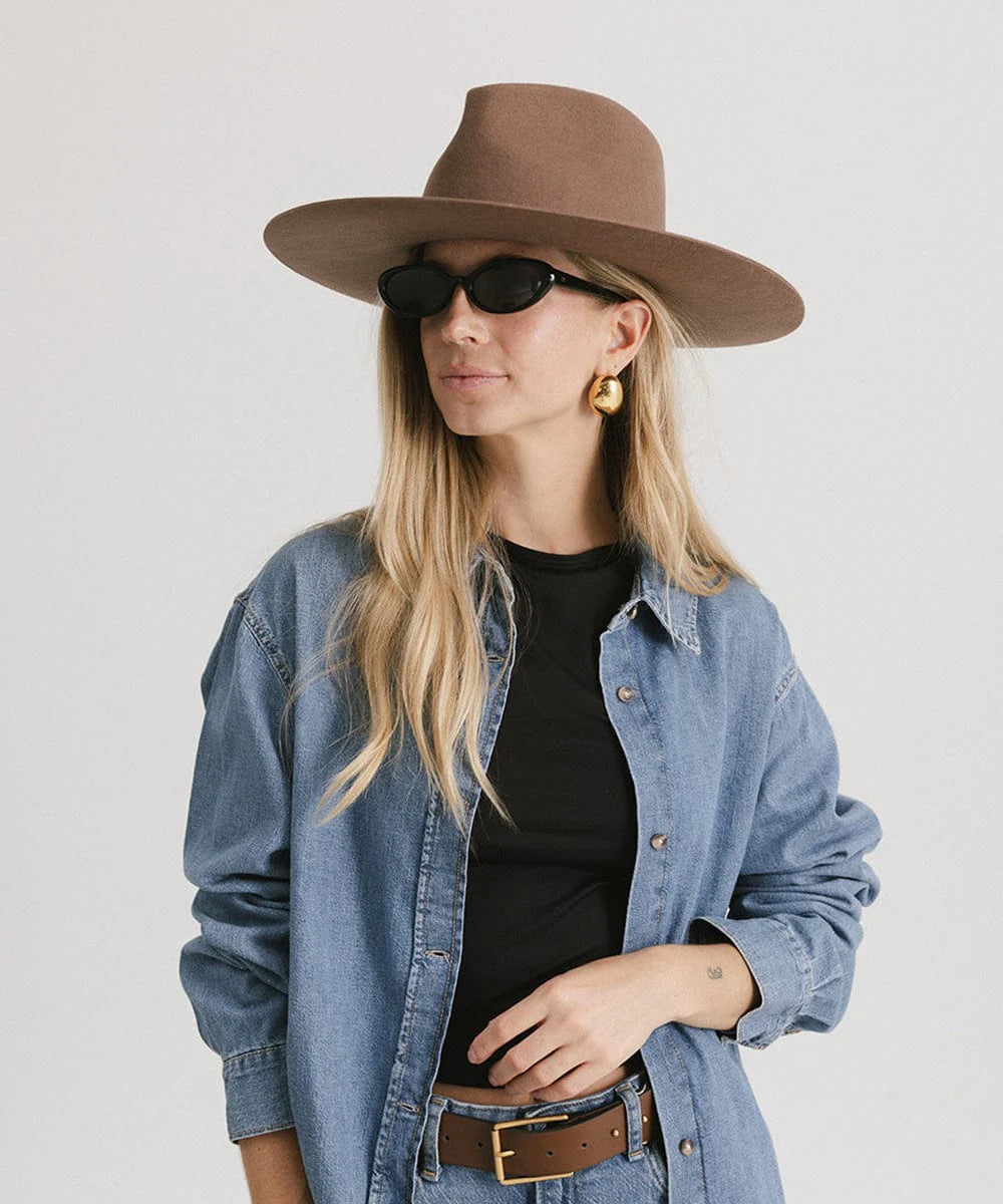 Wesley Wide Brim Fedora by Gigi Pip